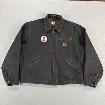 ジャケット・アウター Carhartt USA J97 Detroit Jacket CHT Vintage Carhartt Detroit Jacket J97 BLK Blanket Lined Mens XL