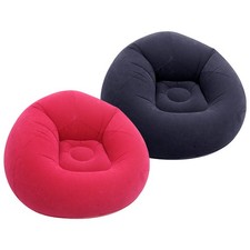 1x Dorm Chair BEANLESS Bean Bag Lounge Inflatable Seat Gaming Room Big Lounger