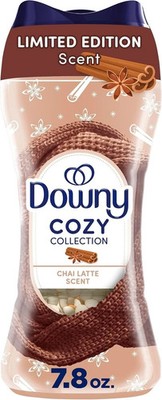 Downy Cozy Collection In-Wash Laundry Scent Booster Beads, Chai Latte Scent, 7.8