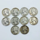 1940s Washington Silver Quarters Lot Of 10 #2