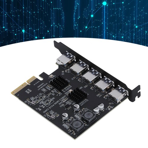 USB 3.2 Gen 2 Expansion Card 5 Port TYPE A PCI Express Card For ASM3142 10Gbp CB - Bild 5 von 22