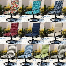 1/4PCS High Back Garden Deck Chair Seat Pad Outdoor Patio Seat Cushion Bench Mat