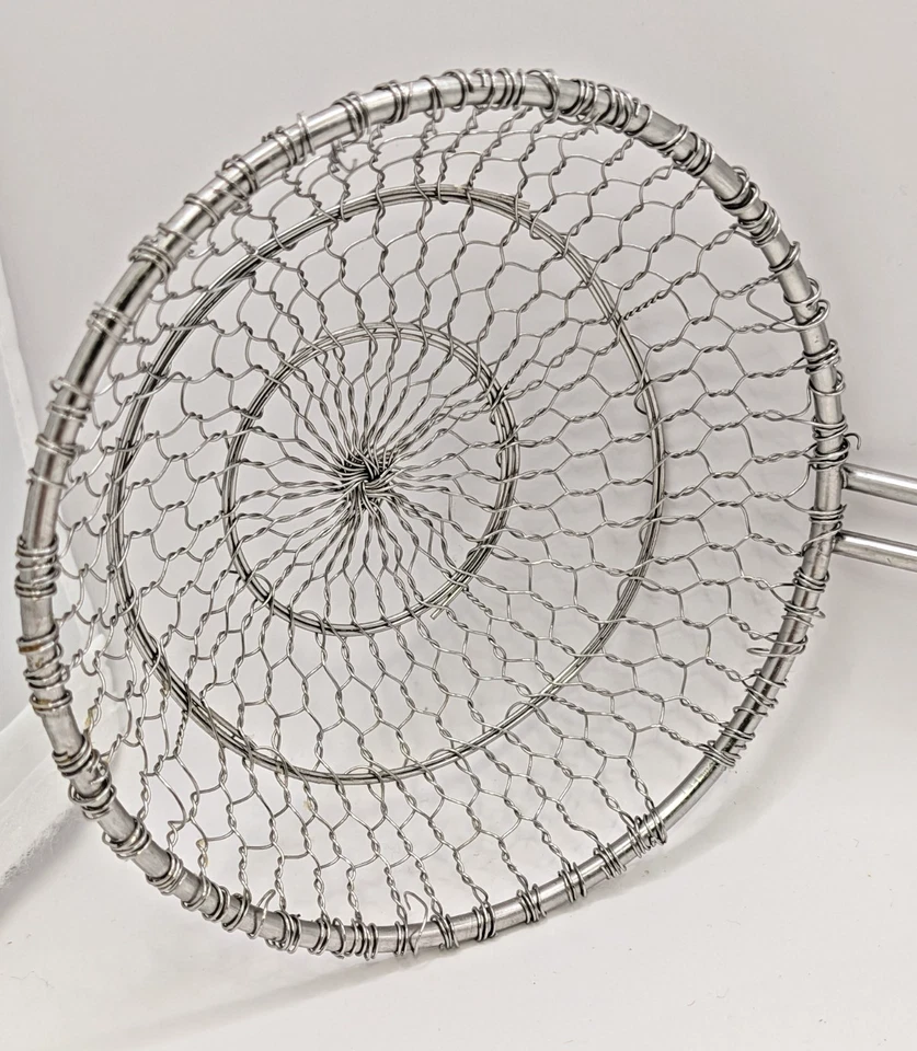 Cucharón de malla de alambre de metal de KitchenAid colador cuchara cesta freír cocina 14 pulgadas de largo Foto 2 de 4