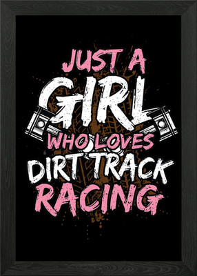 Just A Girl Who Loves Dirt Gerahmtes Wandbild Poster Leinwanddruck Bild