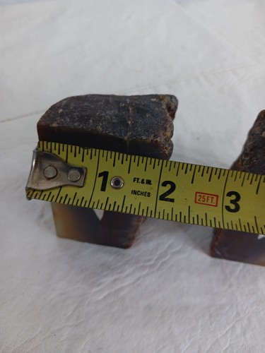 Pair Polished Agate Crystal Quartz Geodes Natural Stone Bookends 3 Lbs - Picture 9 of 11