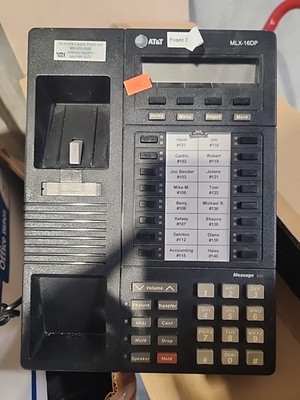 One Refurbished Merlin Legend MLX-16DP Black Phone  (Avaya Lucent MLX 16DP)