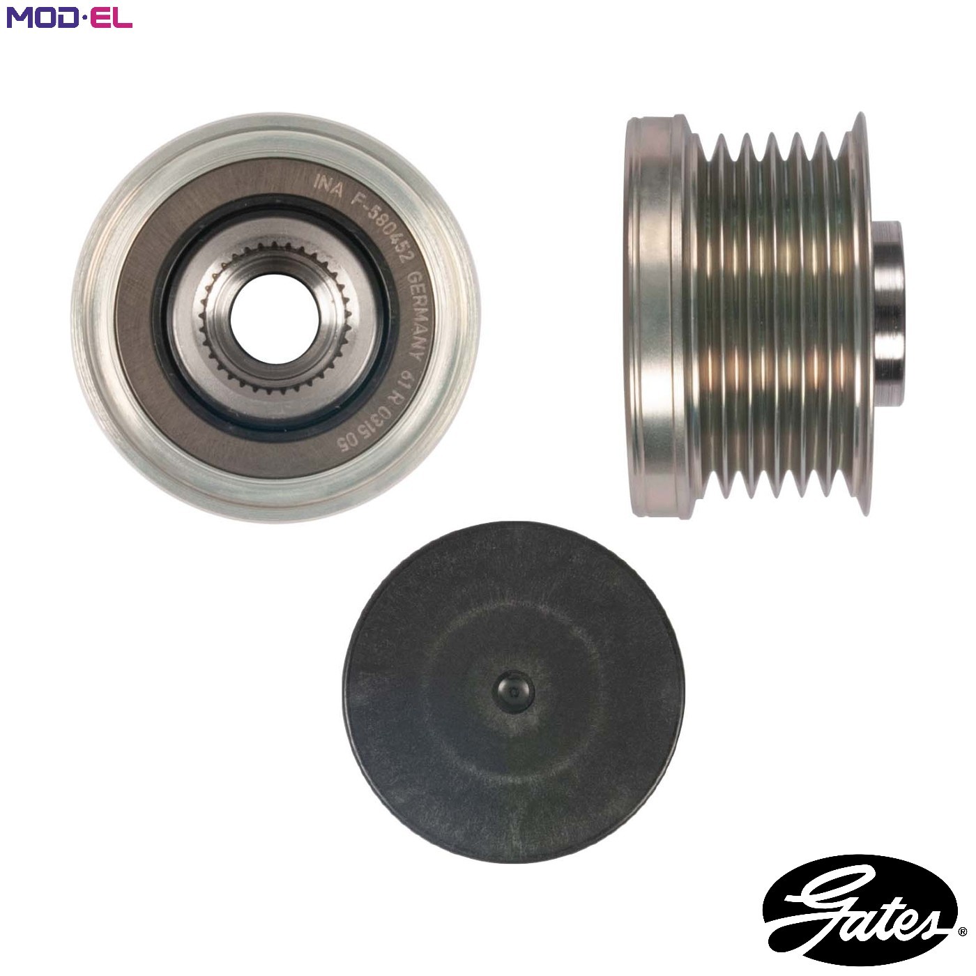 Overrunning Alternator Pulley fits BMW 328 2.0 11 to 18 Clutch Gates Quality New - Image 8
