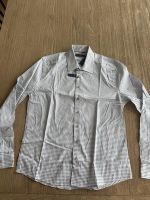 Stone Rose Men s Button Down Grey/Navy Print Size 2XL BNWT