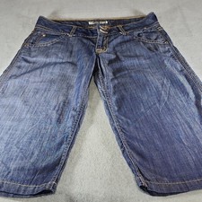 Hudson "Sample/2007" Bermuda Denim Shorts Mid Rise Stretch Size 27 W682DCT