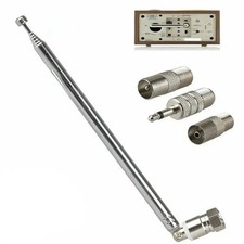 F Type Telescopic Aerial Antenna 75 Ohm With Tv 3.5 Adapter Bose Wave Radio Fm F Type Telescopic Aerial Antenna 75 Ohm With Tv 3.5 Adapter Bose Wave Radio Fm