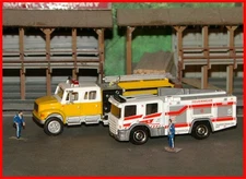 Matchbox _ HO Scale _ 2017/24 _ Scania P 360 / Fire Truck _ FEUERWEHR _ Unit # 5