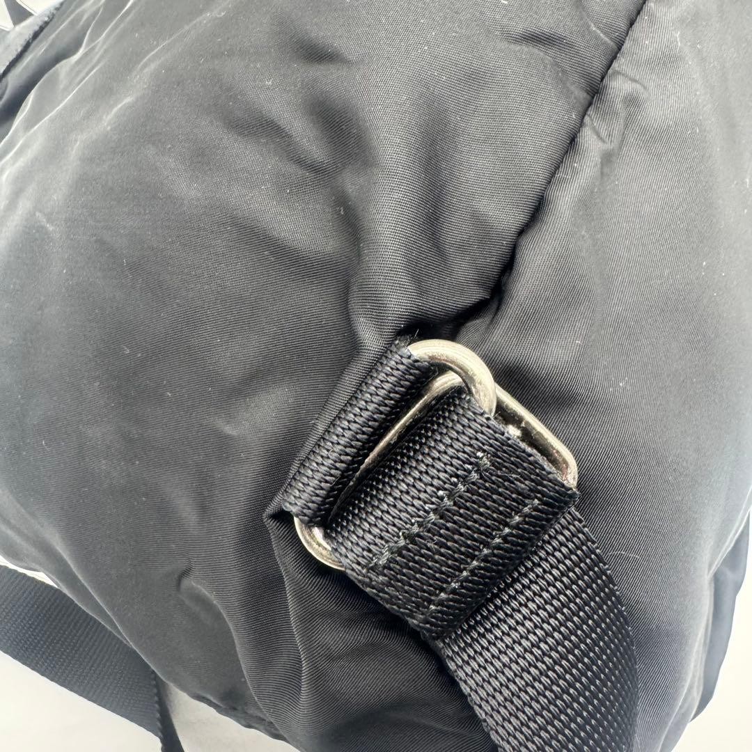 PRADA backpack Saffiano leather triangular logo b… - image 13