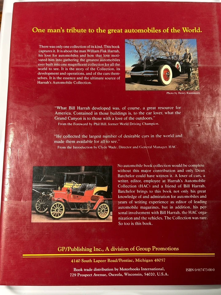 Harrah's Automobile Collection: One man's tribute to the great Cars  HC DJ 1984 - Image 2 of 4