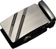 Men's 40mm Ratchet Belt Buckle Only for 1 3/8 Slide Belt Strap Automatic Leather