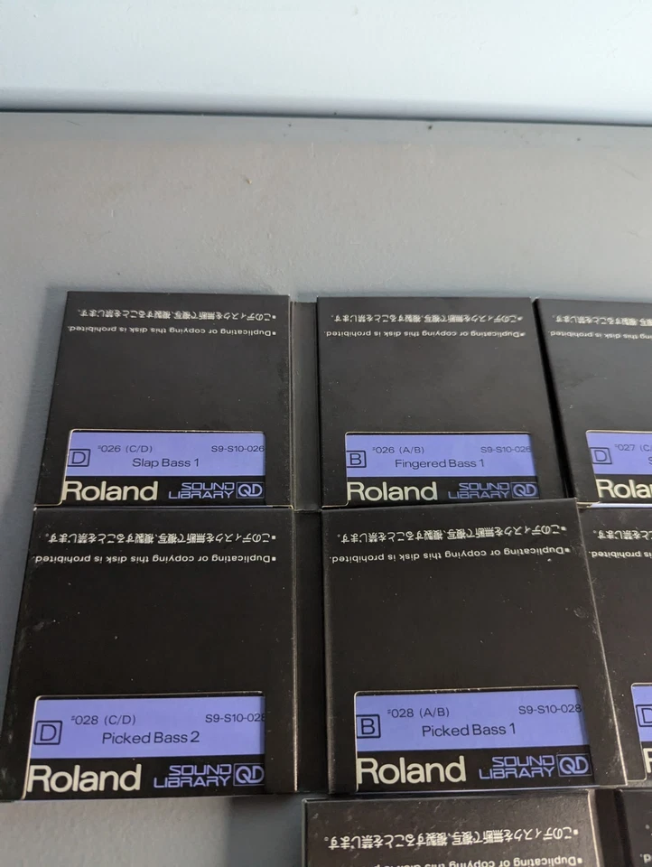 Roland Sound Library QUICK DISK (QD) L-104 - Bass Vol 1 #026-#030 Sets  - Image 3 of 4
