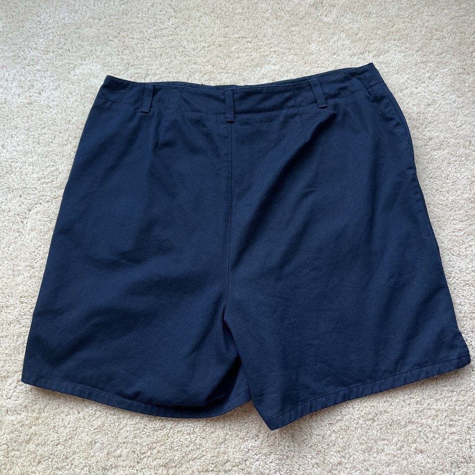 Villager Women’s Navy Blue Bermuda Shorts - Size 14 - EUC - 100% Cotton ...