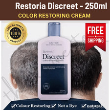 Restoria Original Discreet Unisex Hair Color Restoring Cream 250ml FREE SHIPPING