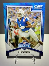 2020 Panini Score CJ Henderson Gold Zone Rookie #NFL-22 1/50 Florida Gators