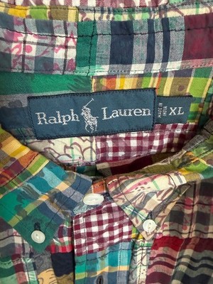 Colorful Patchwork Ralph Lauren Button Down