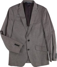 Perry Ellis Mens Solid Two Button Blazer Jacket