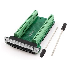 DB37 Female 37pin Port Adapter Connector Terminal Breakout PCB Board 2 Row