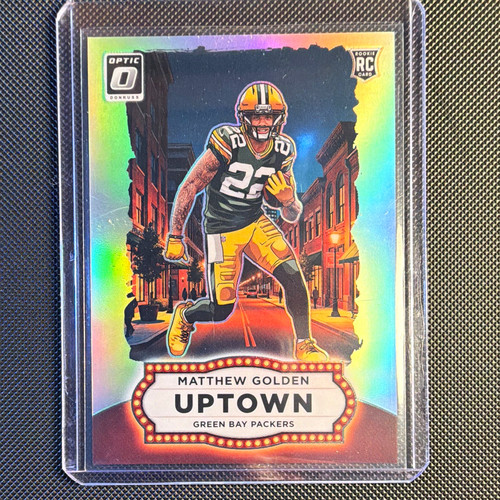 Panini 2025 Donruss Optic Football Uptown #14 Matthew Golden RC Packers