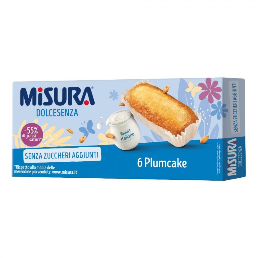 MISURA PLUM CAKE Yogurt 6 plumcake Senza Zuccheri aggiunti Merenda Latte
