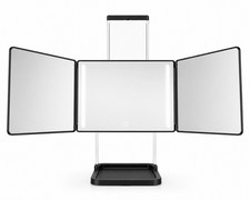 Umitec 3 Way Led Vanity Mirror Trifold Makeup Mirror Touch Control Adjustable Umitec 3 Way Led Vanity Mirror Trifold Makeup Mirror Touch Control Adjustable