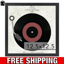JCJMY Wood Vinyl Record Frame for the Wall Display 12.5x12.5 Album Cover 12x12