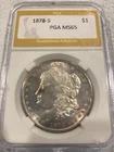 1878-S Morgan Silver Dollar MS65