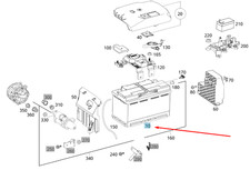 MERCEDES-BENZ CLA C118 Electrical System Battery A0009823704 NEW