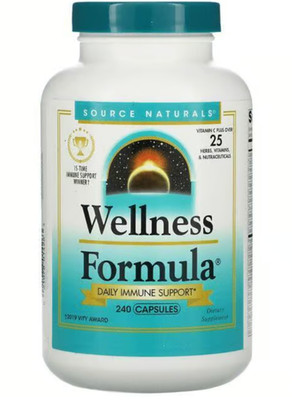 Source Naturals - Wellness Formula, Advanced Immune Support, 240 Capsules 6/2029