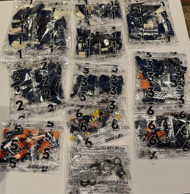 Unbranded Building Blocks Set   Sealed Numbered Bags 1-7 (Missing #4) + Spares