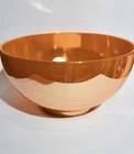 Anchor Hocking Fire King Peach Lustre Laurel 10" Punch Bowl Vintage MCM Serving