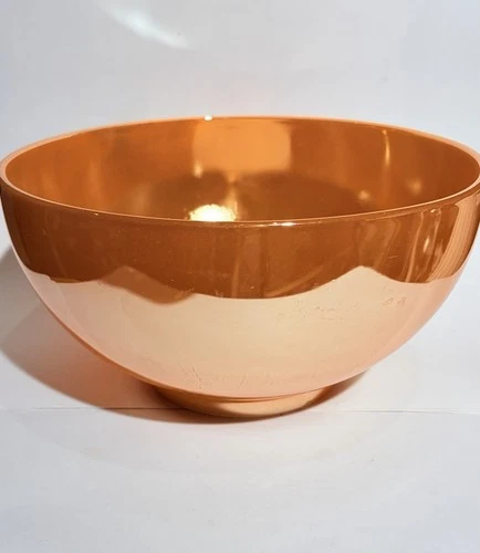 Anchor Hocking Fire King Peach Lustre Laurel 10" Punch Bowl Vintage MCM Serving