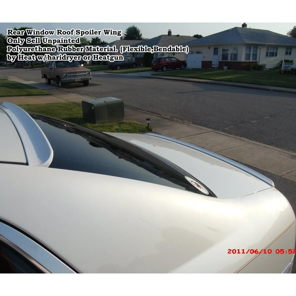 SpX BRS 284R Rear Window Roof Spoiler Wing Fits 2008~2012 Chevrolet Malibu Sedan - Image 3 of 4