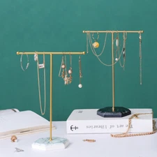Vintage Jewelry Display Stands Earrings Necklace Bracelet Metal Tree Holder New