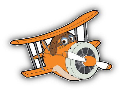Super Wings Cartoon Grand Albert Sticker Bumper Decal - ''SIZES''
