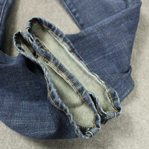 American Eagle Stretch Skinny Kick Low Rise Flare Jeans Dark Wash Blue 10 32x30 - Picture 3 of 23