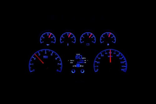 Dakota Digital 88-94 Chevy Pickup Truck Analog Gauge System Silver HDX-88C-PU-S - Picture 9 of 18