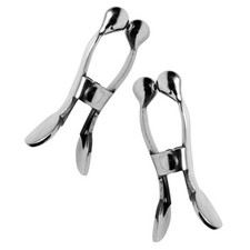 Stainless Steel Ball-Tipped nipple-clamps Stainless Steel BDSM Fetish Gear