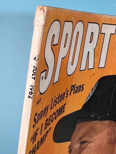 π₯ July 1962 SPORT MAGAZINE Mickey Mantle Yankees Cover MID GRADE!π₯ NO LABEL - Picture 2 of 2