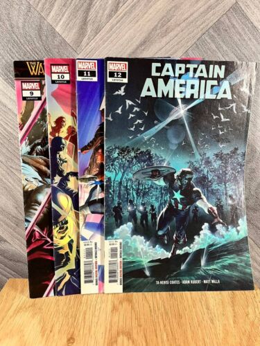 Marvel Captain America Comic Bundle #9 #10 #11 #12 2019 - Afbeelding 1 van 6
