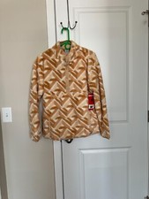 BNWT Hurley Women's Snap Plush Pullover, Orange