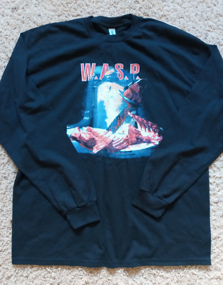W.A.S.P. chainsaw charlie crimson idol long sleeve t-shirt XL