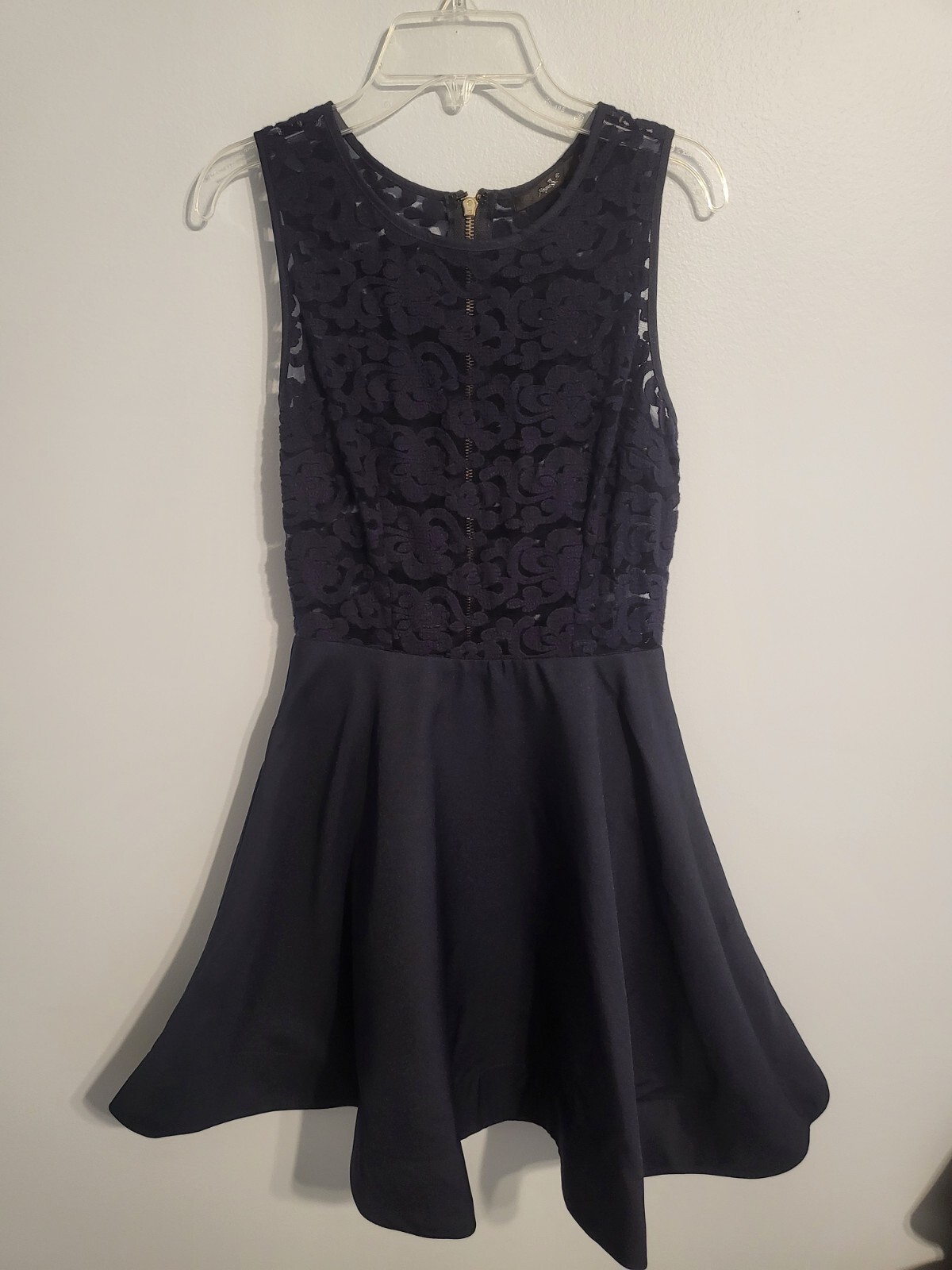 Papaya Entro Black Party Cocktail Dress Sequin Accents Juniors Size Small