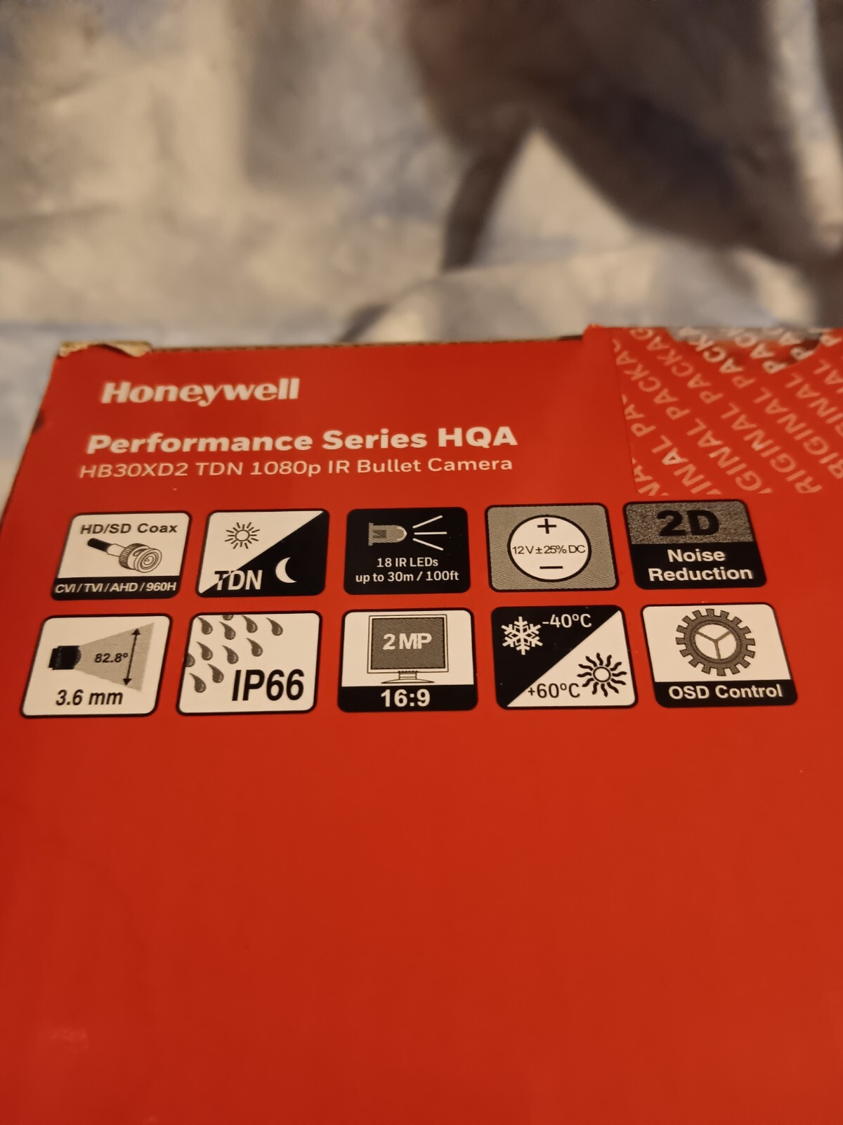 Wired honeywell security camera