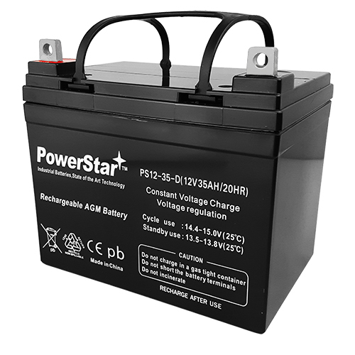 Dynamo, Jet 3, Jet 7, Pride LX Power Chair Batteries 12V 35AH U1 PS12