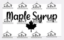 Maple Syrup SVG Image Clipart Design Vinyl Decal Sticker Cricut **Download ONLY