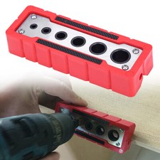 6 Hole Self Centering Guide Jig Positioner Locator Woodworking Drill Guide